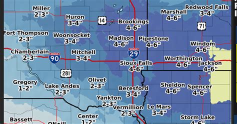 Sioux Falls, South Dakota. FRI. Feb 16. 68%. 23 to 33 °F. 5 to 15 °F. -7 to 3 °C. -17 to -7 °C. Sunrise.